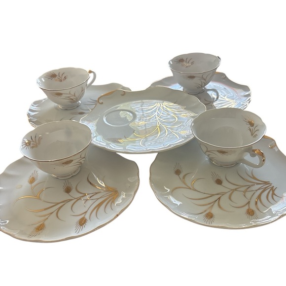 Cup and snack plates by Lefton China - Picture 3 of 5